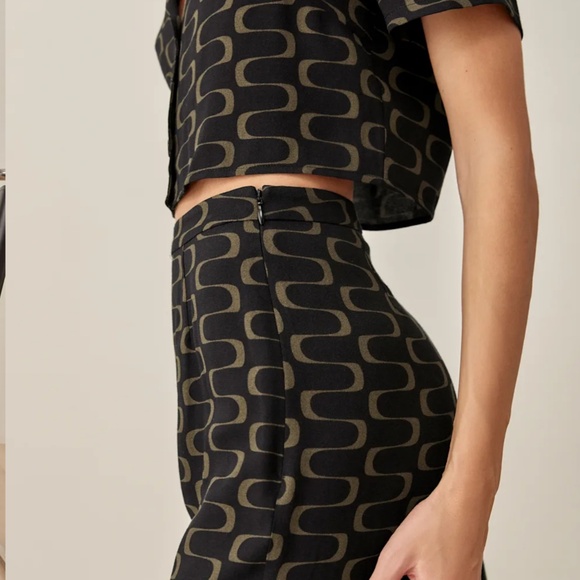 Reformation Petites Noah Two Piece Black - Size 6P - Picture 2 of 3